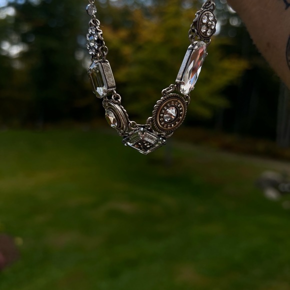 FIREFLY. VERY RARE exquisite Clear-Necklace, Bracelet & matching Earrings set. - Picture 4 of 15